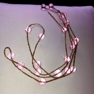Pink beaded necklace
